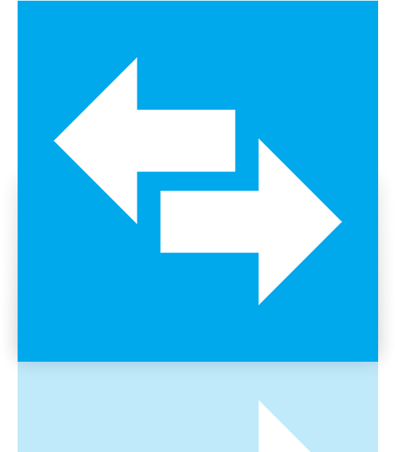 Switch, Mirror, Power Icon - Convert Icon Metro (640x640), Png Download