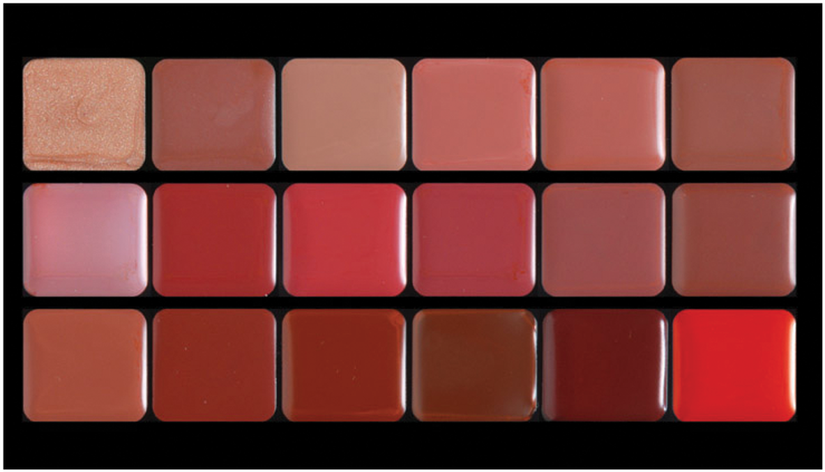 Lip Colour Palette (1600x1600), Png Download