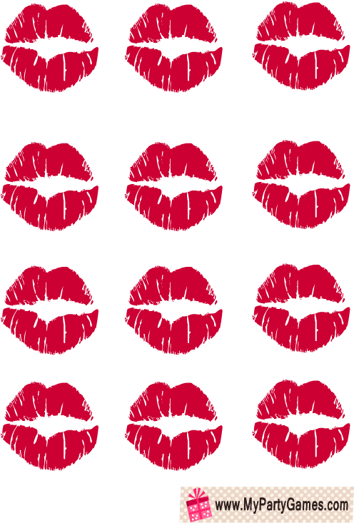 Free Printable Pin The Kiss On The Groom Game - Pin The Kiss On The Groom (612x792), Png Download