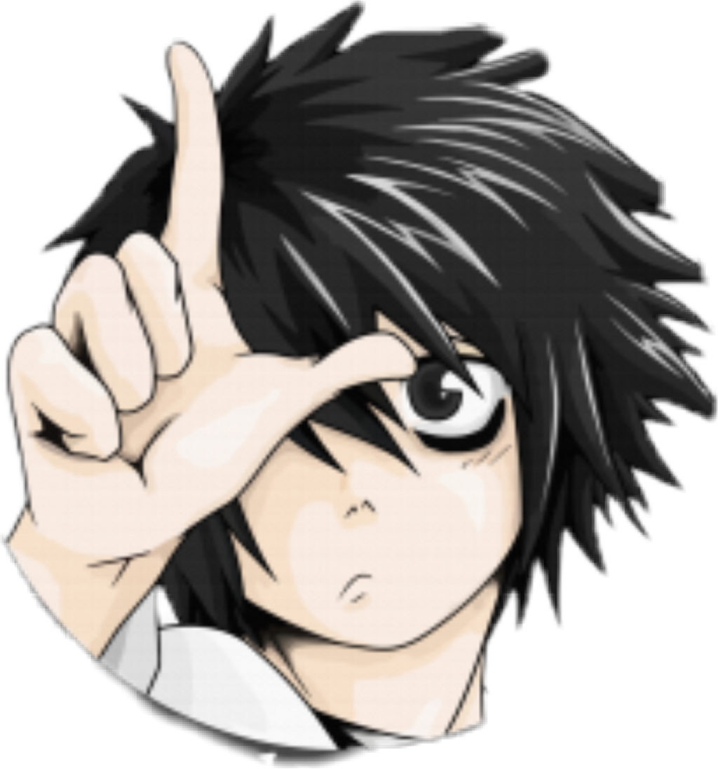 Deathnote Sticker - Loser (1024x1097), Png Download