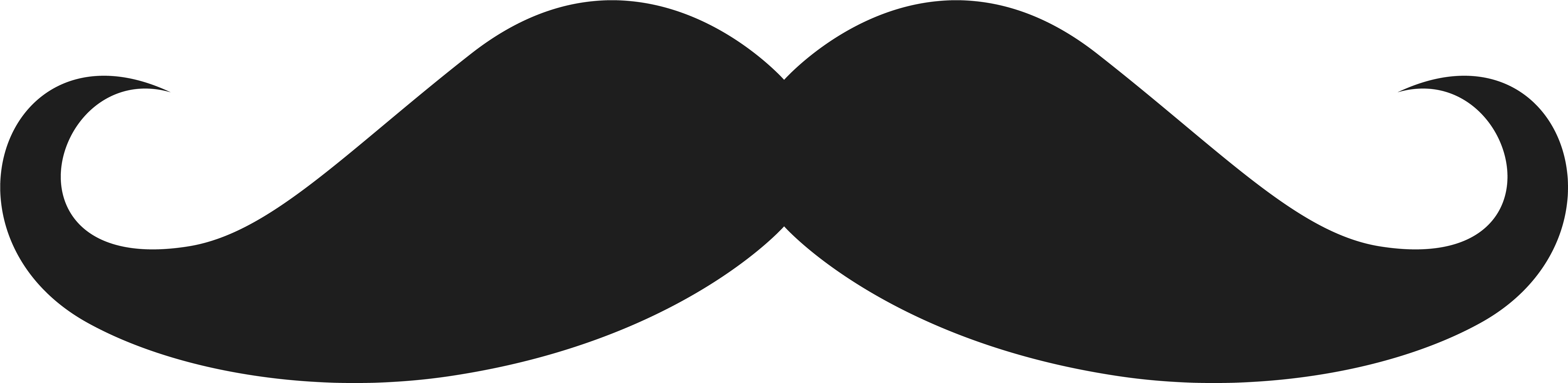 Pin By Yuderqui Tineo On Tarjetas - Mustache Clipart (5908x1542), Png Download