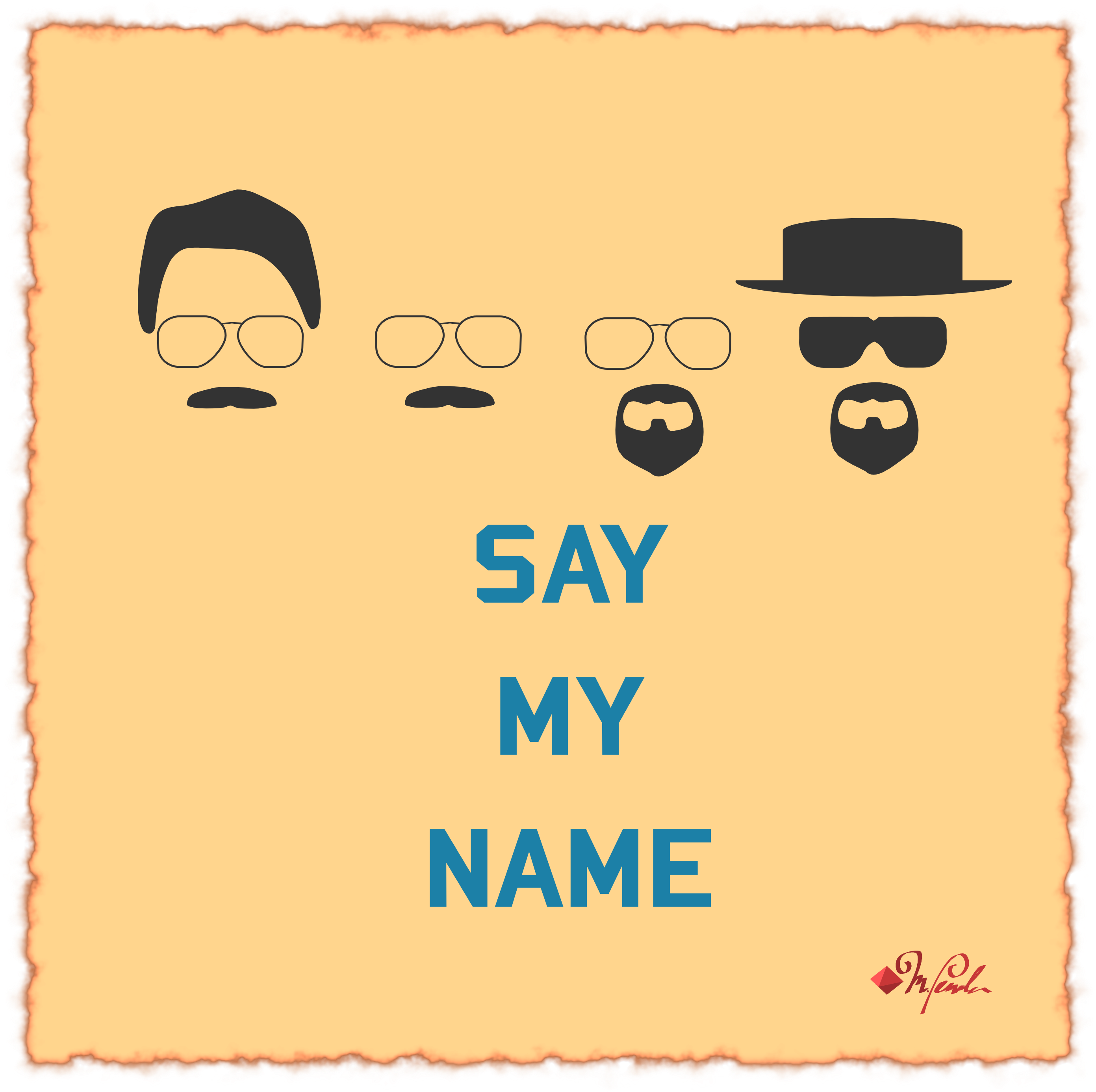 Poster Concept For Breaking Bad, Showing The Transformation (3576x3546), Png Download