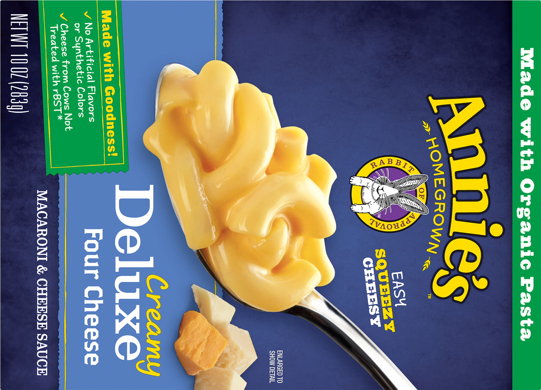Annie's Four Cheese Creamy Deluxe Macaroni And Cheese, - Annie’s Homegrown (1800x1800), Png Download