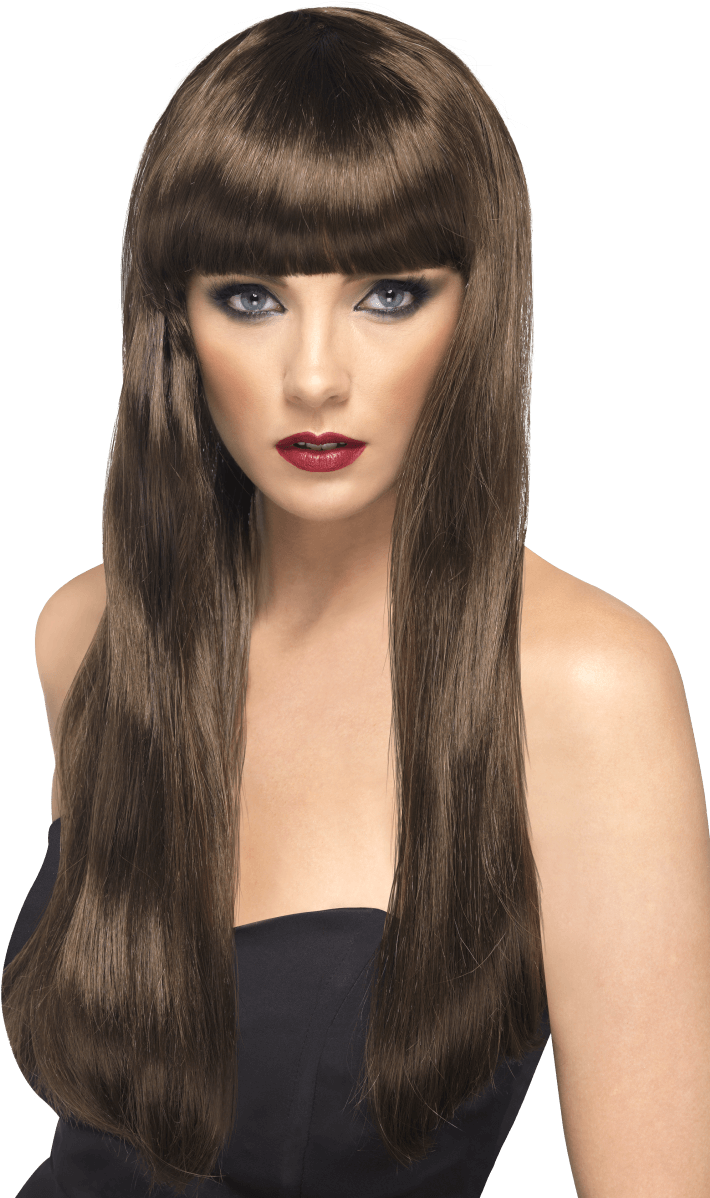 Beauty Wig Brownfashion Wigs - Wig (900x1200), Png Download