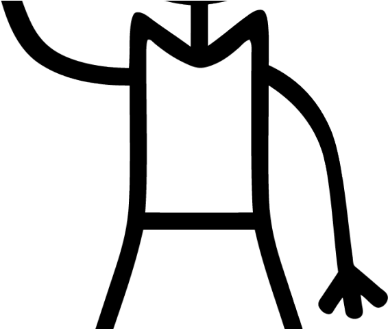 Library Clipart Stick Figure - Stick Figure Girl Clip Art (640x480), Png Download