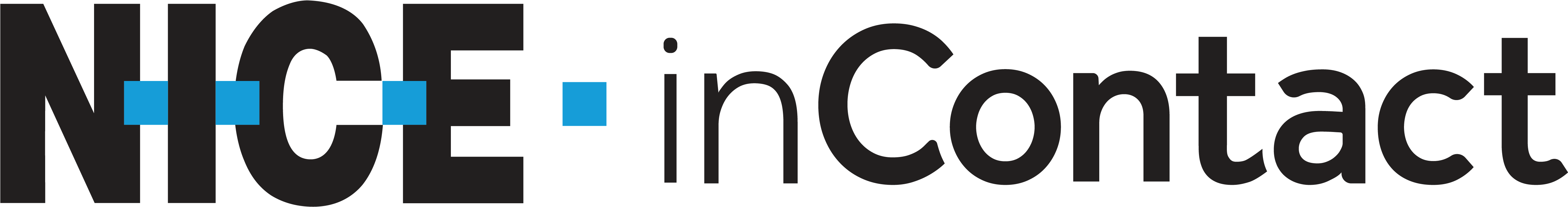 Nice Incontact Logo (5000x1251), Png Download