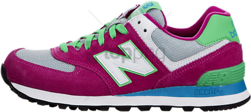 Free Png New Balance Men's 574 Classics Running Shoe - Shoe (850x379), Png Download