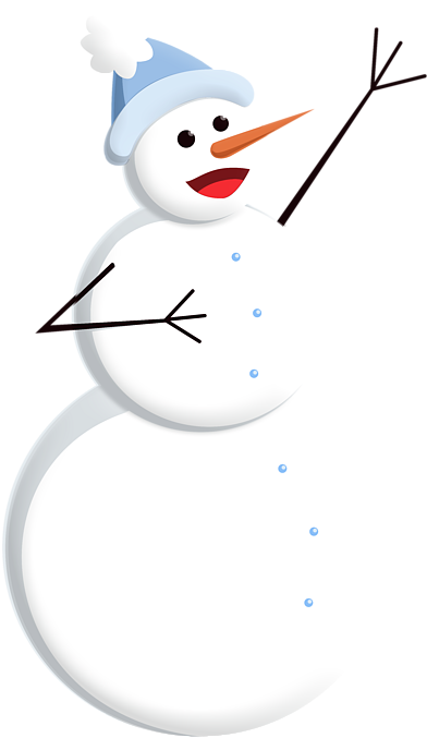 Click And Drag To Re-position The Image, If Desired - Snowman (500x700), Png Download