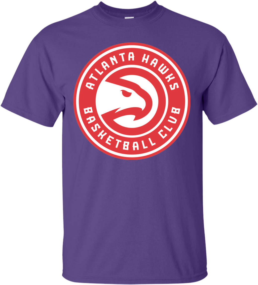 Atlanta Hawks Logo Basketball Men's T-shirt - Active Shirt (1155x1155), Png Download