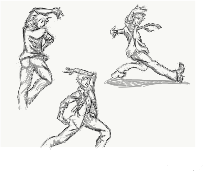 Drawn Ballerine Human Figure Dancing - Sketch (1024x768), Png Download