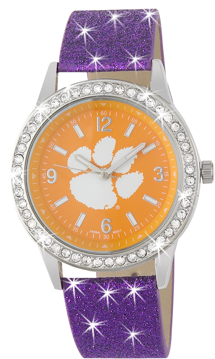 Clemson Tigers Glitter Watch - Light Circle Frame Png (748x1280), Png Download
