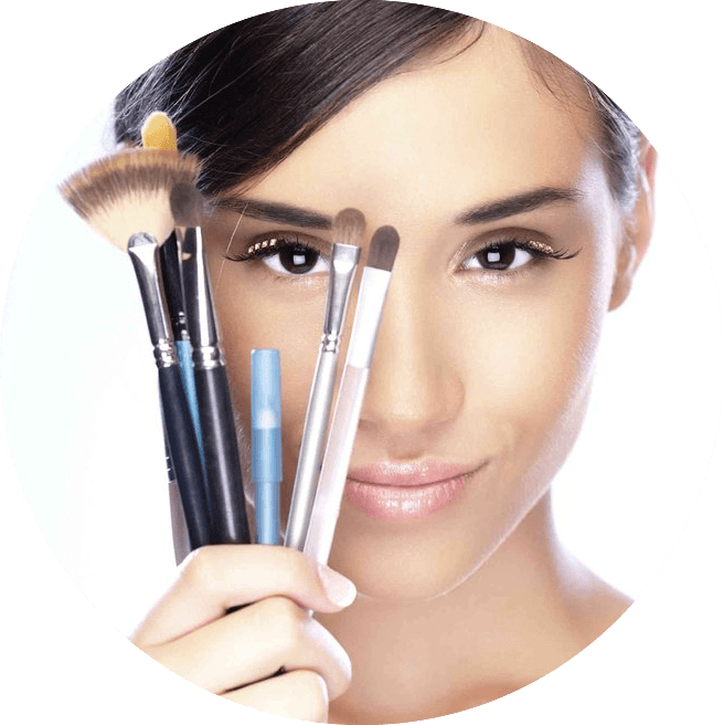 Best Makeup For Photoshoot - Make Up Brush Woman (655x656), Png Download