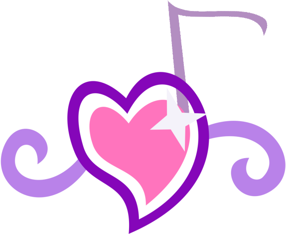 Musical Notes Clipart Purple Music - G3 My Little Pony Sweetie Belle Cutie Mark (600x520), Png Download