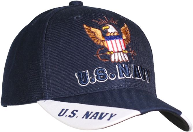 08562 - U - S - Navy Emblem Caps - 3-way Style - Navy - Baseball Cap (670x670), Png Download