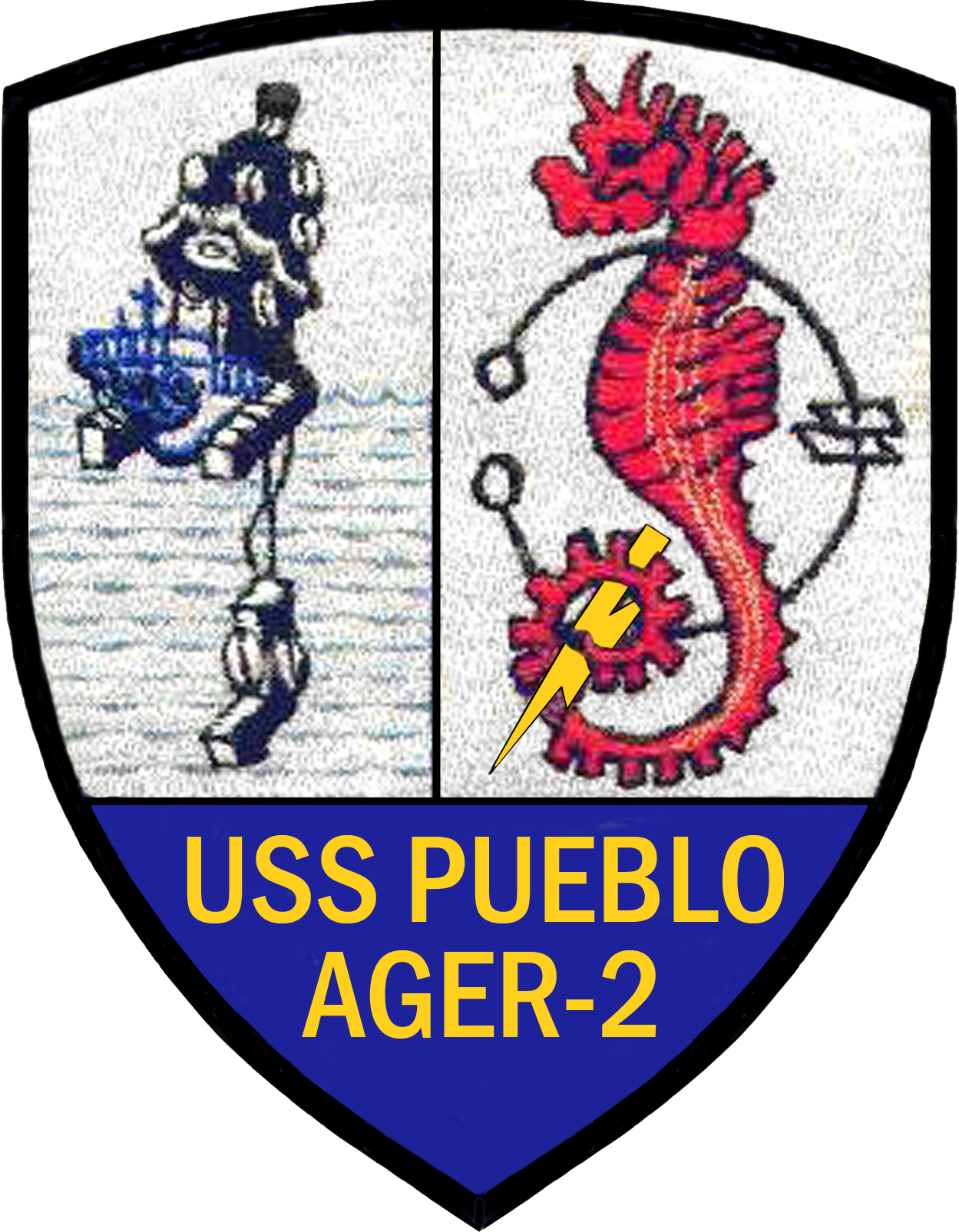North Korea Seized The U - Uss Pueblo Logo (1249x1605), Png Download