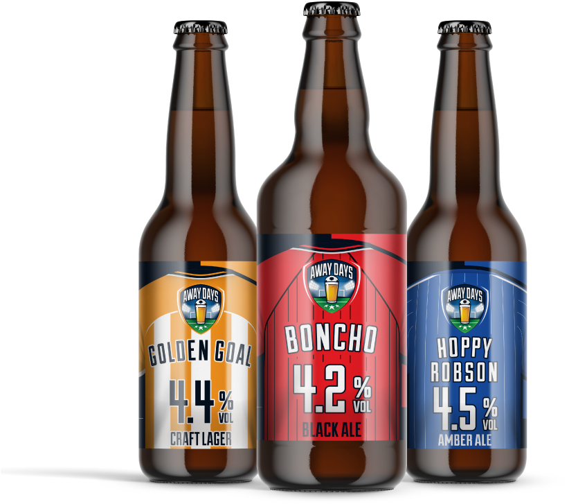 Ad-bottles - Beer Bottle (961x754), Png Download