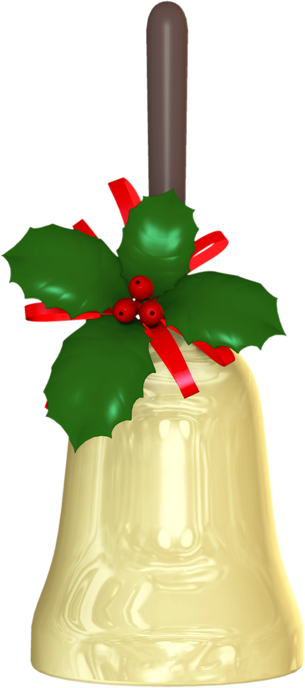 Christmas Bell Graphic - Bell (600x1351), Png Download