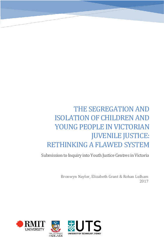 The Segregation & Isolation Of Children And Young People - Rmit University (595x842), Png Download