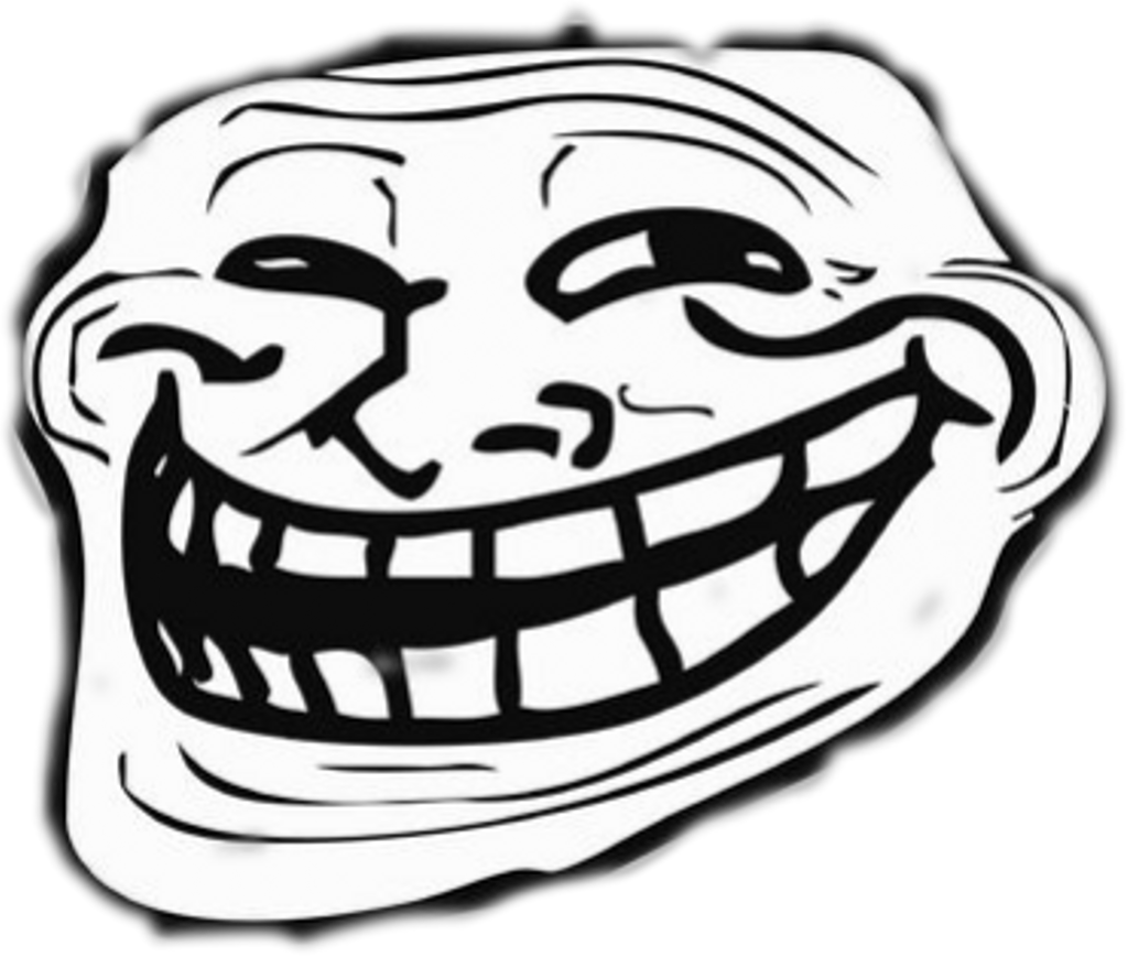 Trollface Sticker - Black Mirror Shut Up And Dance Face (1024x869), Png Download