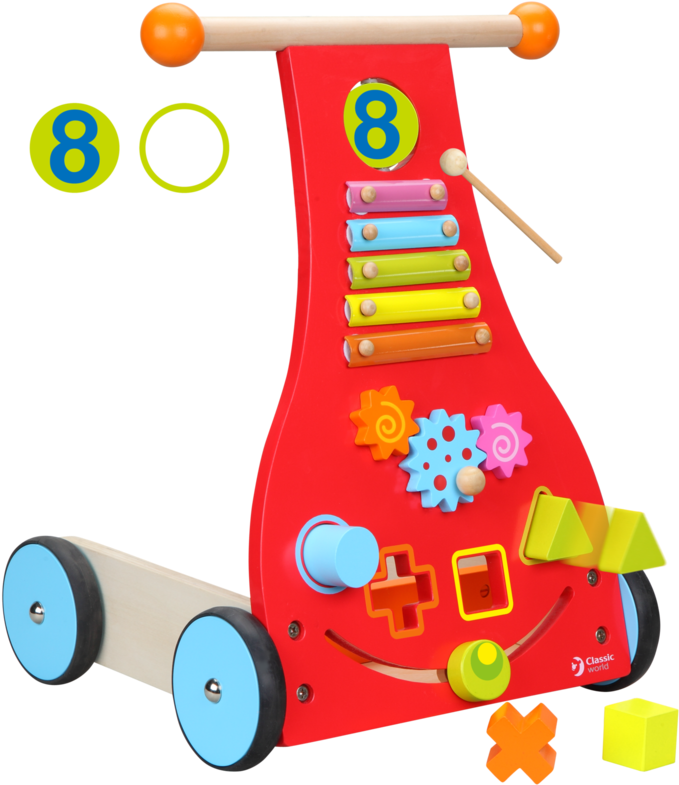 Classic World Baby Walker (1024x859), Png Download