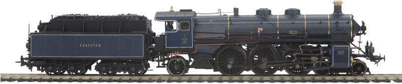 Mth Ho Kbaystsb S 3/6 Express Steam Locomotive W/proto - American Flyer Polar Express Set With Bluetooth (800x800), Png Download