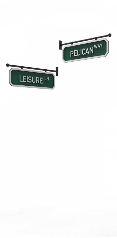 Cast Series Yardarm Mount Beveled Corner Street Sign - Street Sign (400x814), Png Download