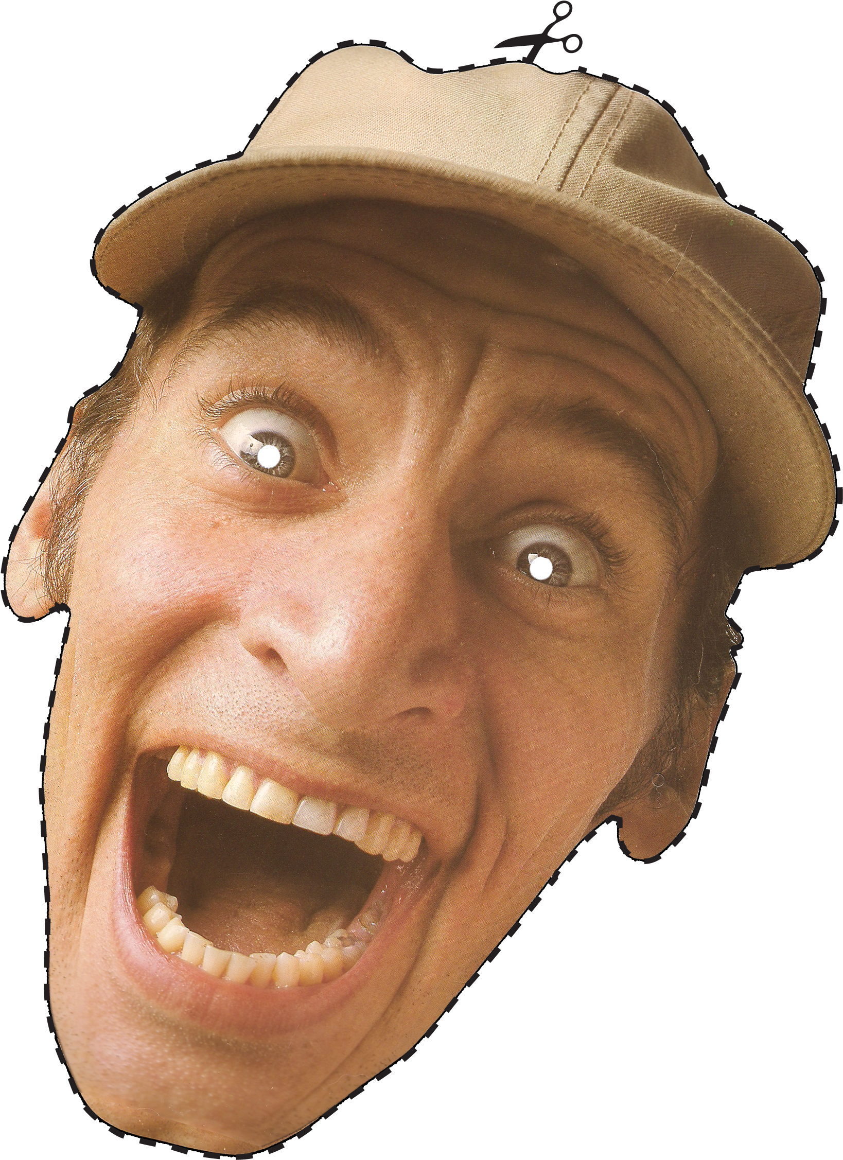 Worrell Archives Mask Png - Jim Varney (1700x2338), Png Download