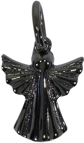 Guardian Angel 925 Silver Black - Cross (800x600), Png Download