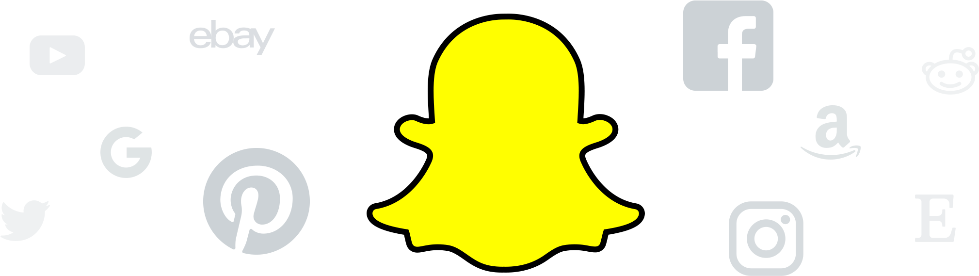 Snap Chat Png - Illustration (2280x740), Png Download