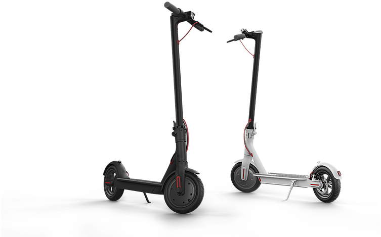Electric Scooter - Bird Scooter White Background (860x484), Png Download