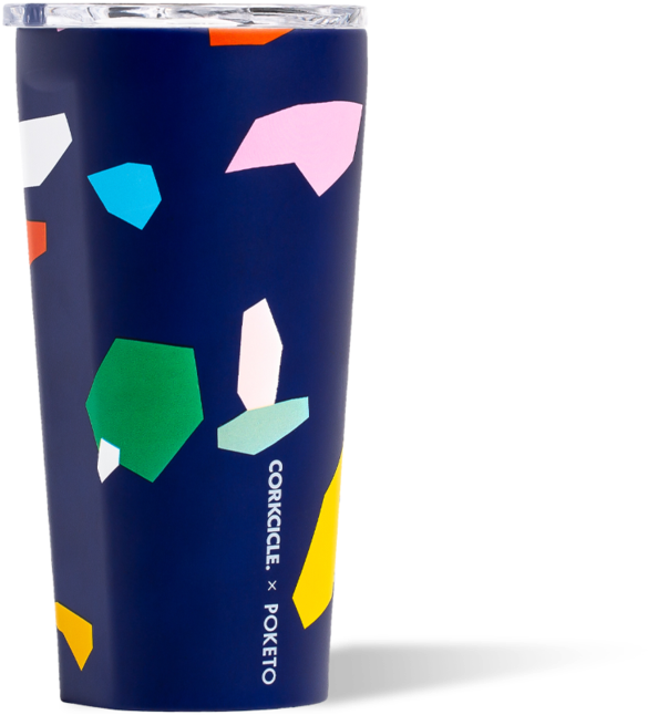 16oz Poketo Blue Confetti - Tumbler (1000x1000), Png Download