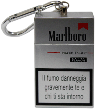 Marlboro, Rectangle, Silver W/ Key Chain Portable Ashtray - Keychain (600x600), Png Download