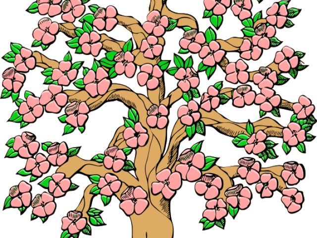 Tree Clipart Clipart Old Tree - Dogwood Tree Clip Art (640x480), Png Download