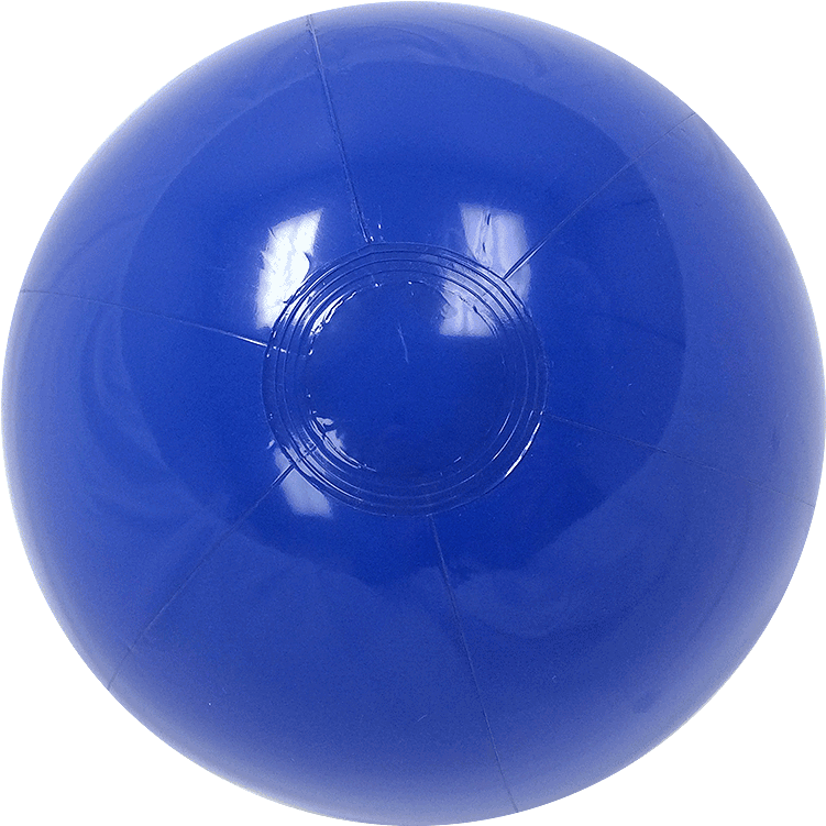 16 Solid Blue Beach Ball - Sphere (800x800), Png Download