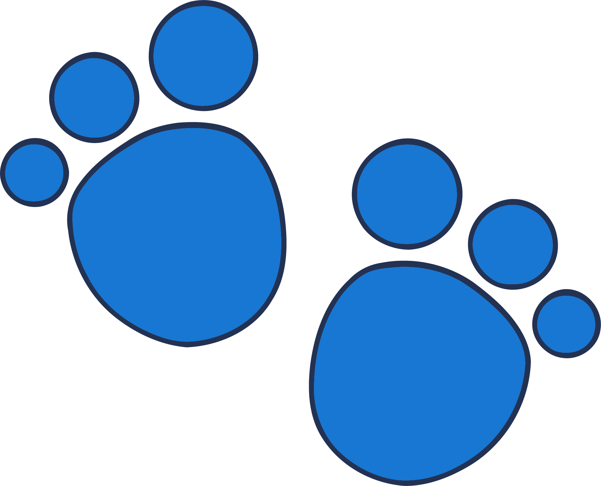 Footprint Clipart At Getdrawings - Clues Pawprints (2100x1696), Png Download