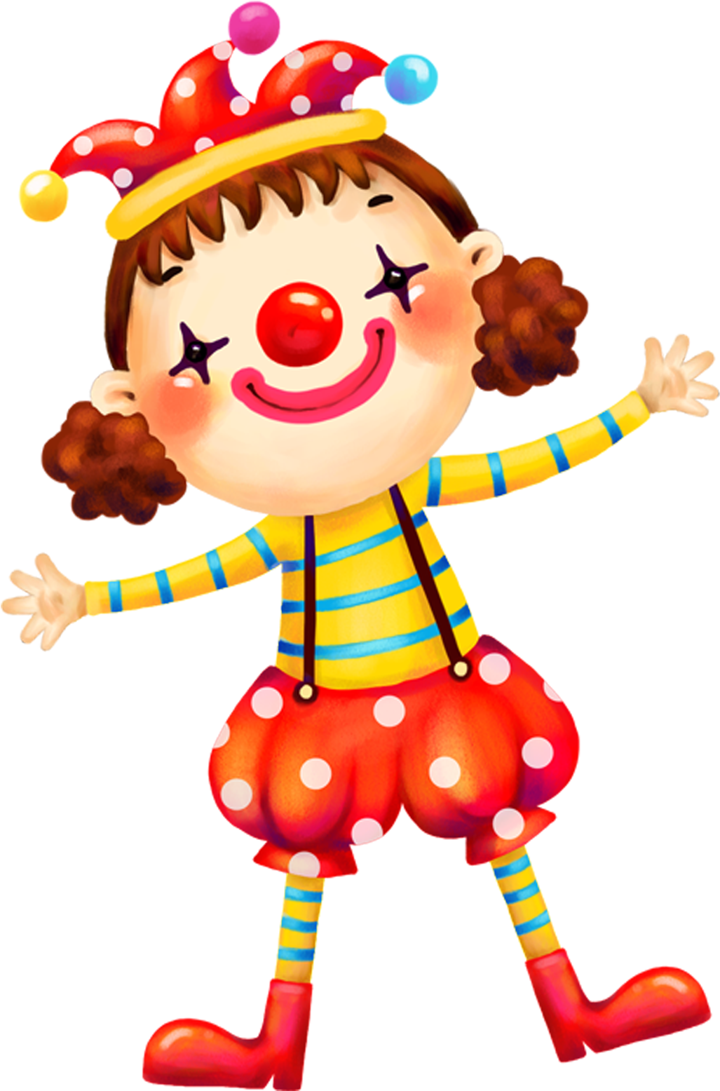 Rio Carnival Parade Paper Party Cartoon - Child Clown Cartoon (2613x2301), Png Download