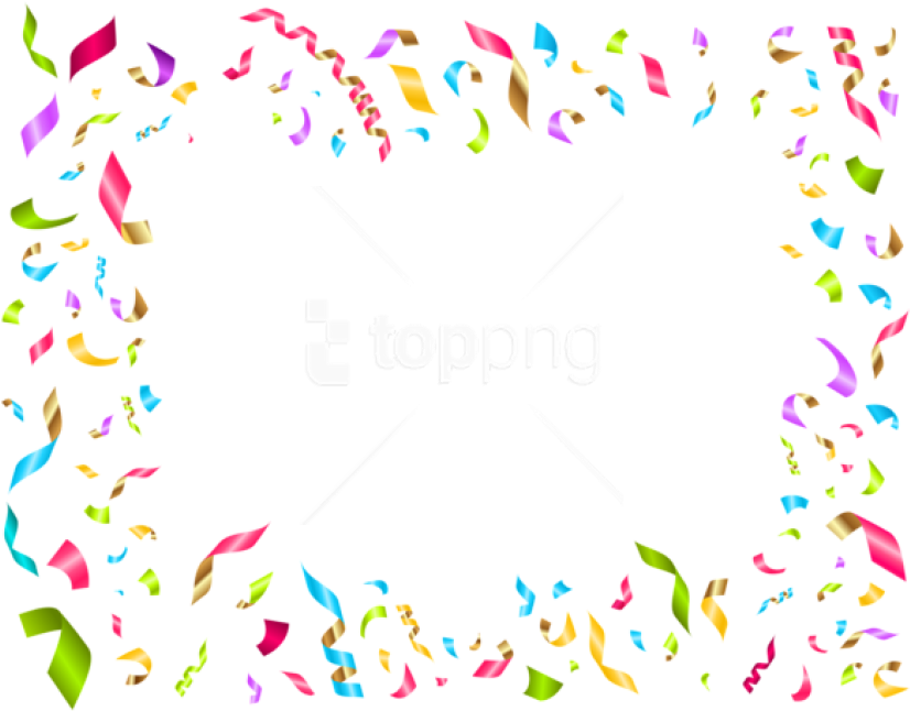 Free Png Download Confetti Birthday Party Decoration - Marco Para Fotos De Estrellas (850x659), Png Download