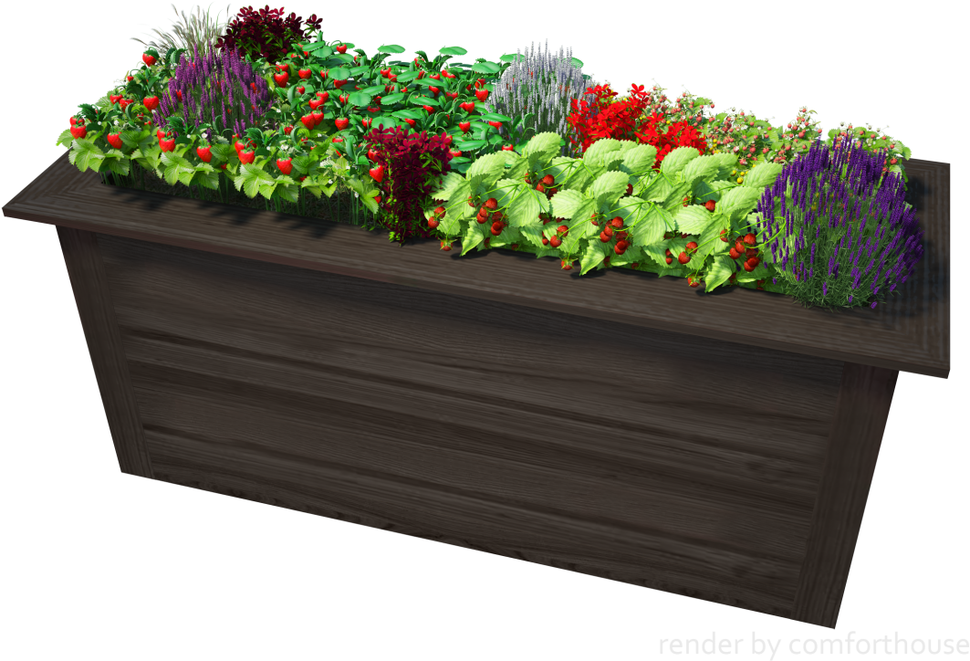 3d Decorative Flower Bed - Bouquet (1140x794), Png Download