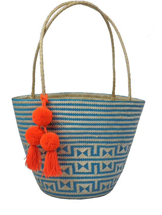 Lazo Tote Straw Basket - Tote Bag (598x900), Png Download