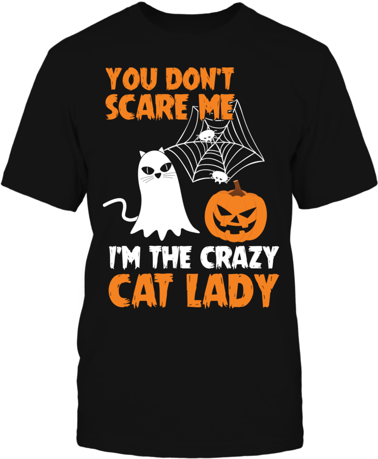 Crazy Cat Lady Halloween New Front Picture - Active Shirt (1000x1000), Png Download