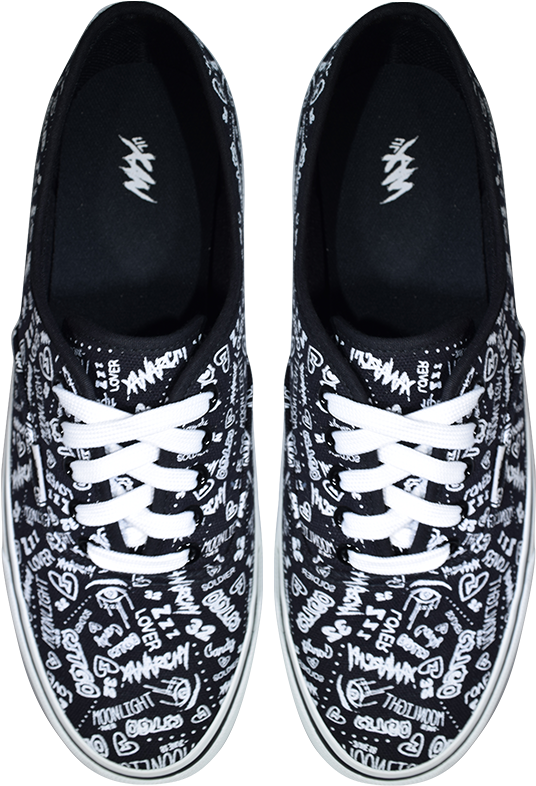 Xanxiety Lace Up Shoes - Slip-on Shoe (1000x1000), Png Download