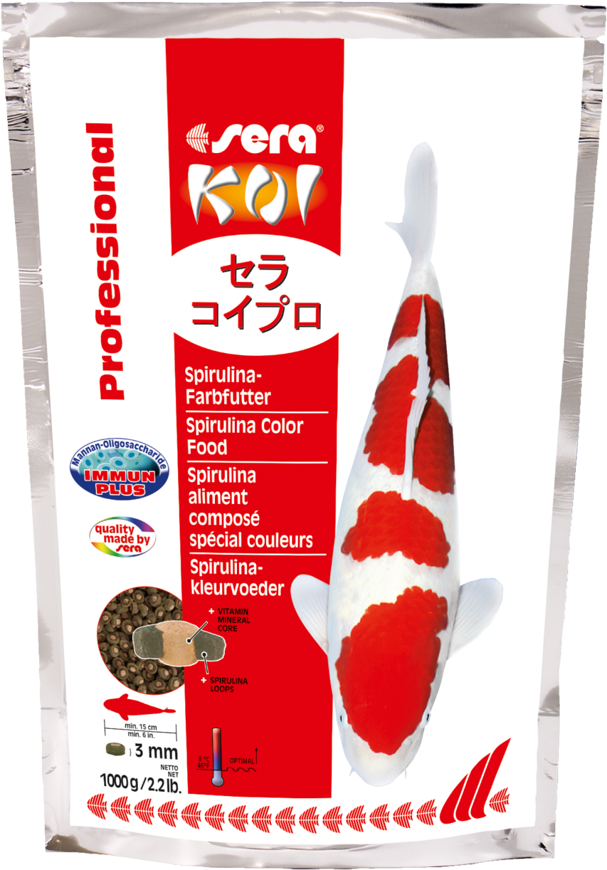 07032 Int Sera Koi Professional Spirulina Farbfutter - 4001942070317 (894x1280), Png Download