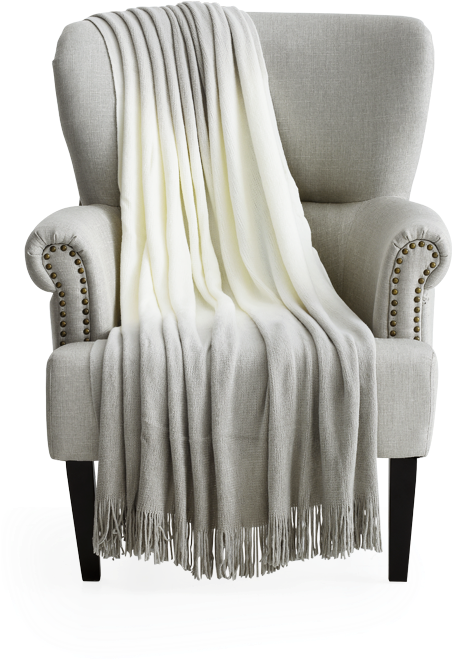Image For Fabric Throw - Club Chair (519x804), Png Download