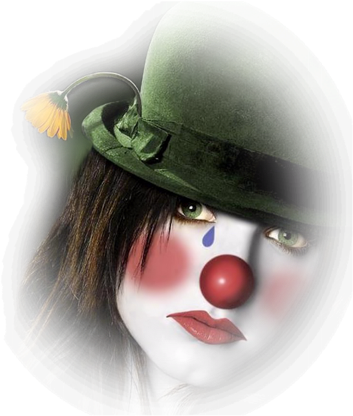 Tubes Clown - Joker Sad Face Crying (600x668), Png Download