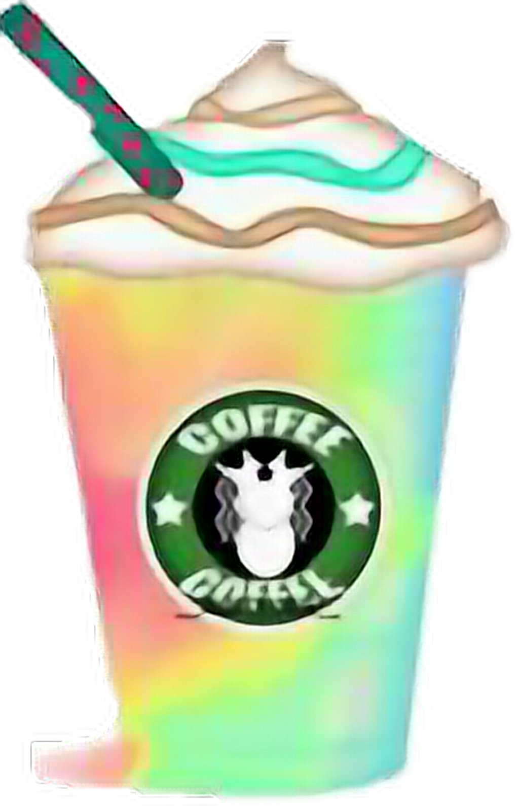 Frappuccino Sticker - Starbucks Emoji (1024x1590), Png Download