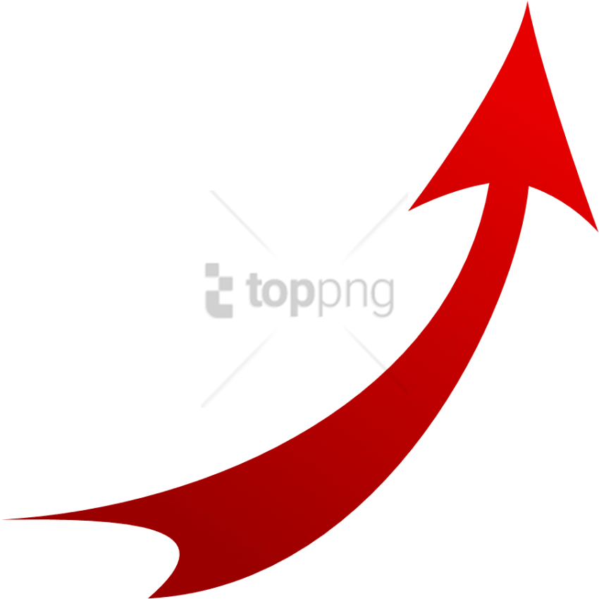 Free Png Curve Red Arrow Png Image With Transparent - Transparent Background Red Curved Arrow (850x849), Png Download