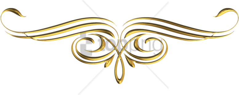 Free Png Gold Swirl Design Png Png Image With Transparent - Portable Network Graphics (850x470), Png Download