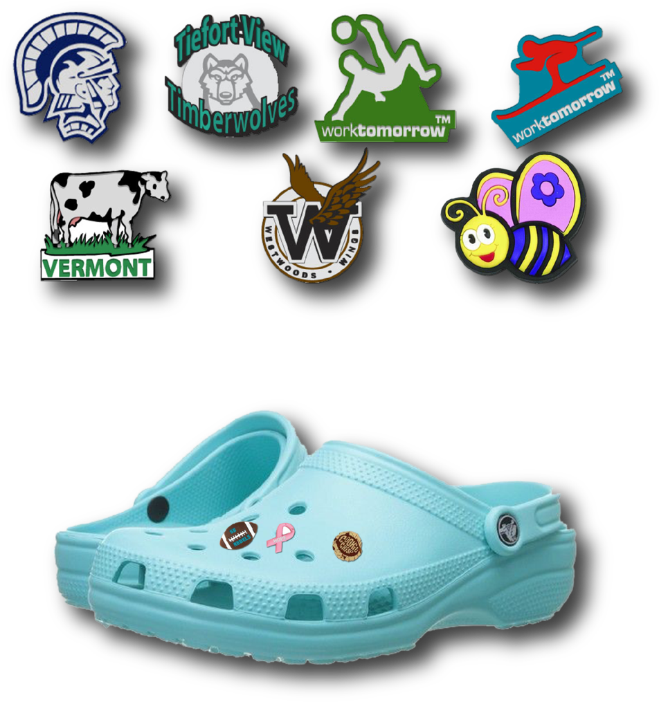 Custom Croc Charms - Croc Charms (969x1024), Png Download