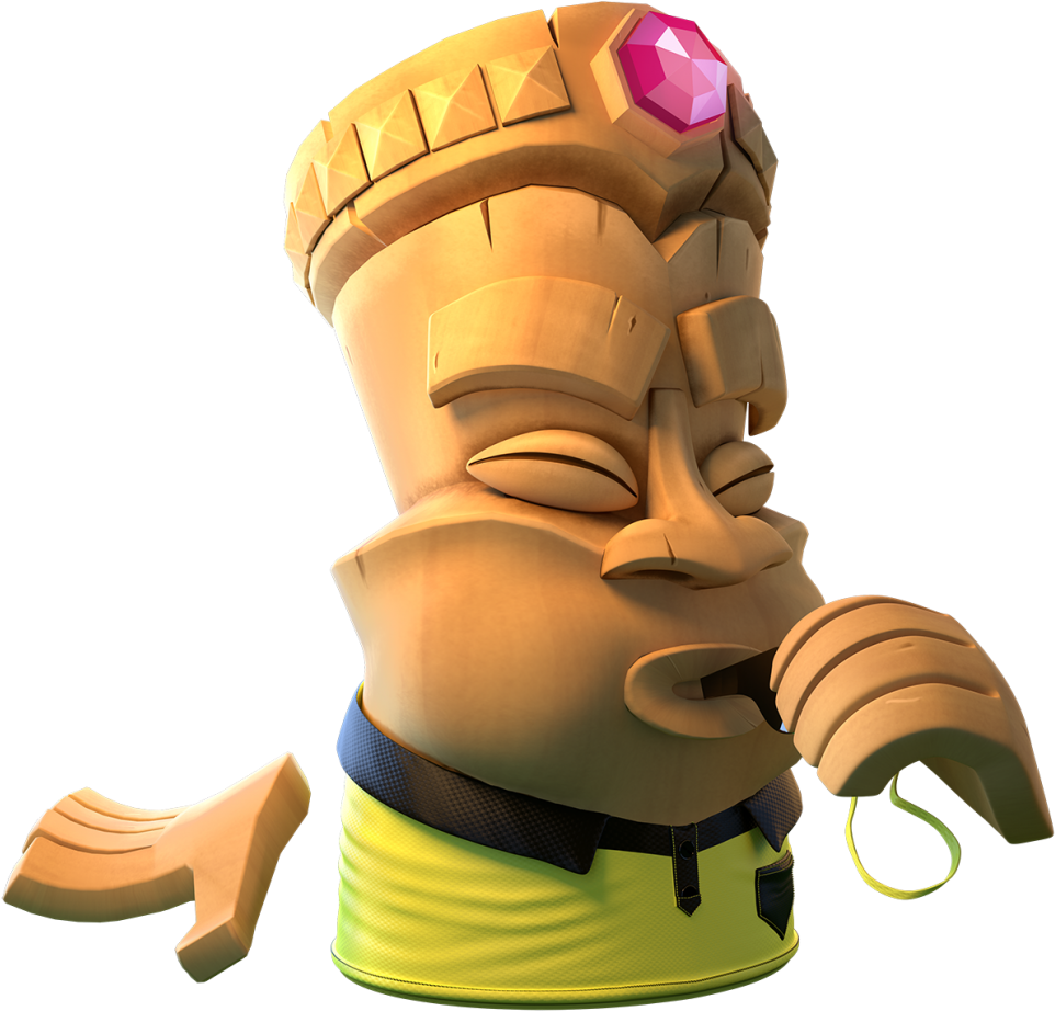 02 Character Aloha Whistle Goalsmashpromo Thumbnail - Illustration (1024x995), Png Download