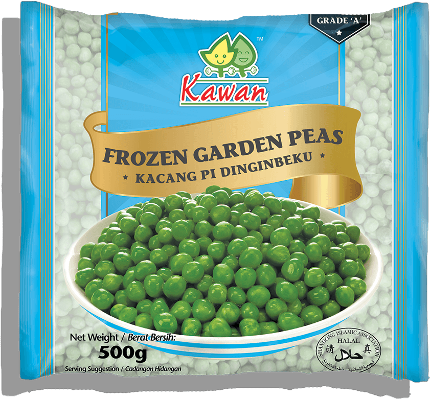 Frozen Garden Peas 500g - Kawan Mix Vegetable (1012x1000), Png Download